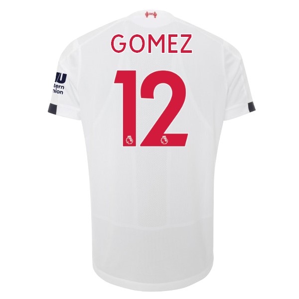 Camiseta Liverpool NO.12 Gomez 2ª Kit 2019 2020 Blanco